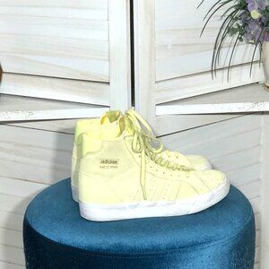 Adidas Basket Profi Light Green Suede High Top Shoes 7.5